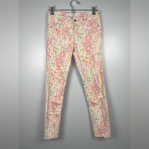 Abercrombie & Fitch Floral Ankle Length Jeans Size 25/0